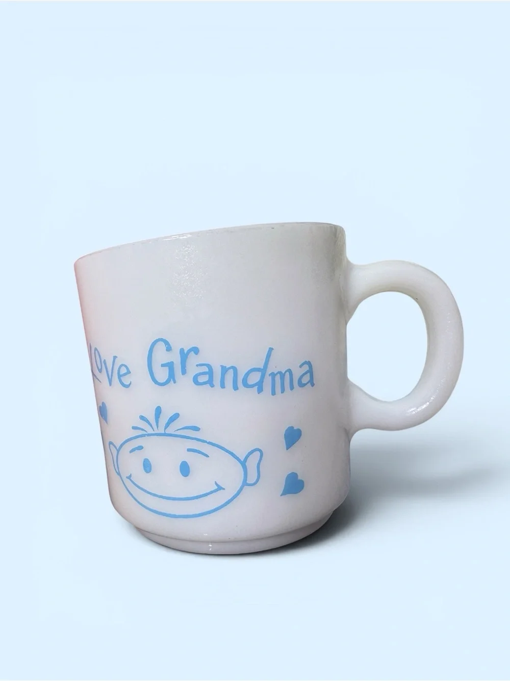 ✨MCM✨1970s✨VINTAGE✨ HAZEL-ATLAS COFFEE MUG “I LOVE GRANDMA”
